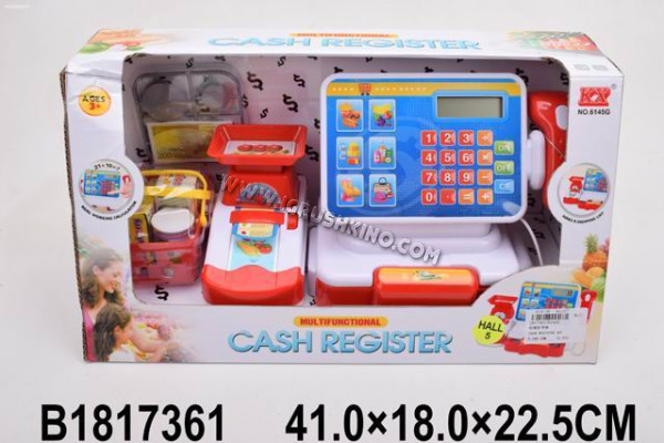 Игровой набор. Касса-калькулятор "Моя розовая касса"с акс. (26х17,5х11,5см) (Арт. 1873829)