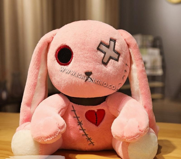Мягкая игрушка "Bunny Dark", розовый 25 см