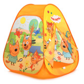 Палатка детская игровая "Три Кота" 81х90х81см, в сумке