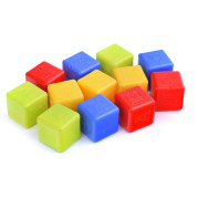 Самосвал &quot;Таежный&quot; с набором кубиков (в сетке, 13 дет.)