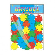 Мозаика напольная 24 эл. Для малышей (диаметр 38 мм.) (4 цвета, мини)