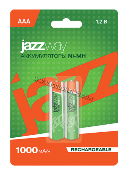 Аккумулятор JAZZway R03 NI-MH 1000 mAh 2BL (никель - металл - гидридные)