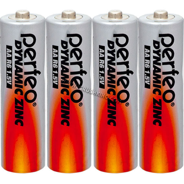 Батарейки Perfeo R06 Dynamic Zinc 4SH (солевые)