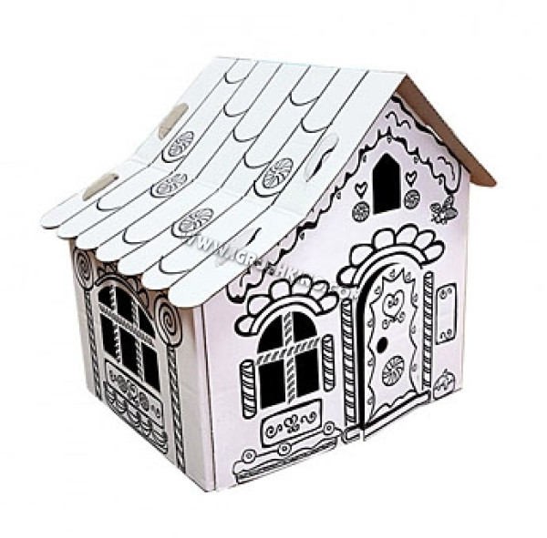 Раскраска - игрушка 3D "Пряничный домик"