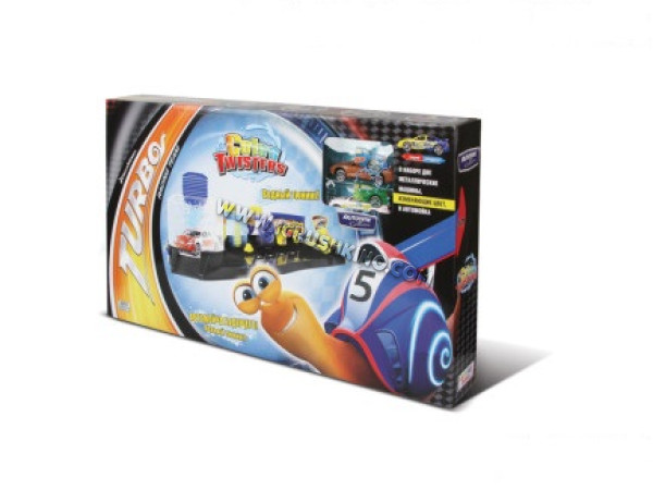 Игровой набор MEGAPOLIS "COLOR TWISTERS COLOR WASH. Turbo" с автомойкой (DreamWorks)