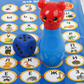 Игра настольная "Мишкины уроки: Вместе учим буквы" (НПИ)