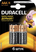 Батарейки DURACELL LR03 6BL (алкалиновые)
