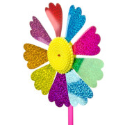 Ветряная вертушка &quot;Летний цветок&quot; ПВХ/пластик, 16,5*35см, 8 дизайнов
