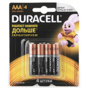 Батарейки DURACELL LR03 BASIC 4BL (алкалиновые)