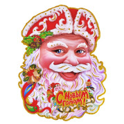 Наклейка 931-3Bj "Дед Мороз" в пакете
