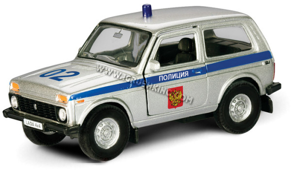 Модель "LADA 4x4" полиция 1:36