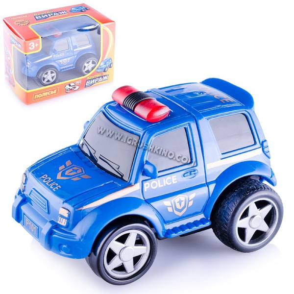 Крутой Вираж", автомобиль-полиция инерционный (в коробке)