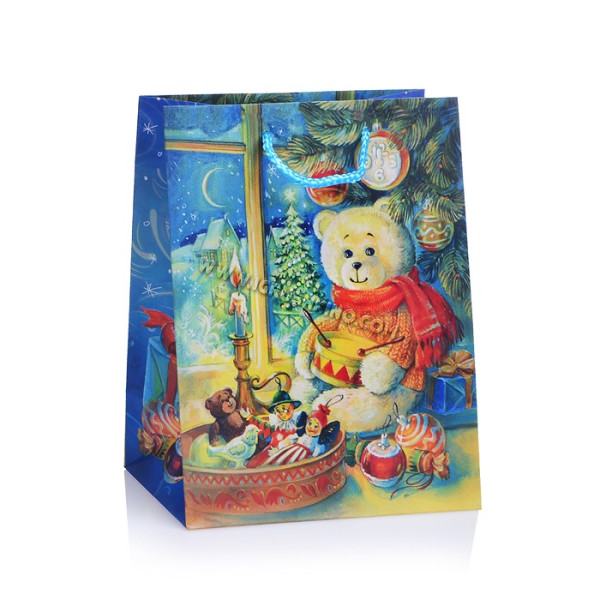 Бумажный пакет "Милый мишка" для сувенирной продукции