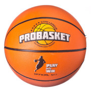 Мяч баскетбольный р.7, 24см, резина, 550гр (+-10%)