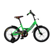 Велосипед 16'' ROADLI сталь с боковыми колесами (зеленый)