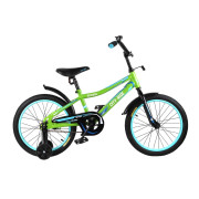 Велосипед 18'' SPARK сталь с боковыми колесами (зеленый)