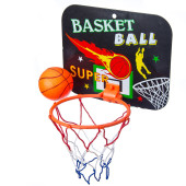 Набор для баскетбола детский (корзина 23х18см, мяч), пластик, ПВХ