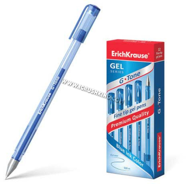 Ручка гелевая EK G-TONE 17809 синяя,0.5мм