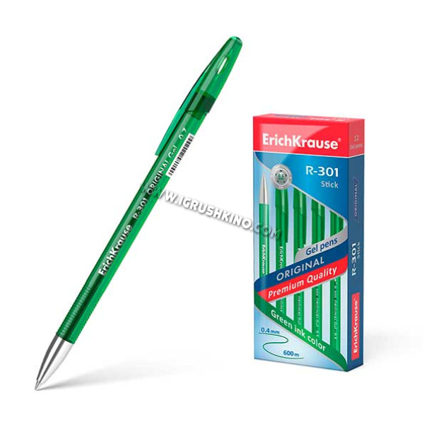 Ручка гелевая EK R-301 Original Gel 45156 зеленый, 0.5мм