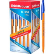 Ручка шар. EK R-301 ORANGE Stick 43194 синяя,0.7мм