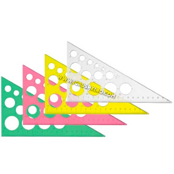 Треугольник СТАММ 30гр*19см ТК110 с окружн.,Neon Cristal,отливная шкала,