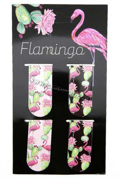 Закладка магнитная КОКОС "Фламинго и Кактус" 25*55 (4шт) 205612