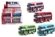 Автобус металлический, инерционный, коробка, в ассортименте