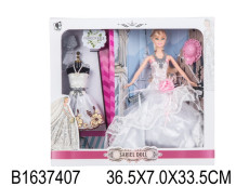 Кукла со сменным платьем в/к 36,5*7*33,5 см
