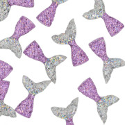Шармик для слайма Хвостик русалки, серебряно-розовый