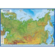 Карта настенная ГЛОБЕН &quot;Россия Физическая 1:8,5М&quot; 101*70см КН051 лам. (интерактивная)