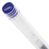 Ручка гелевая с грипом STAFF, СИНЯЯ, корпус прозрачный, пишущий узел 0,5мм, линия 0,35мм, 141822