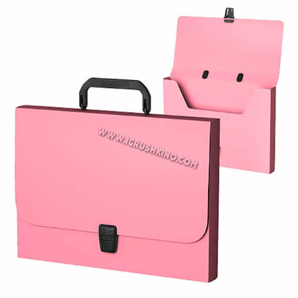 Портфель EK "Matt Pastel, FC" 53305 розовый,пластик.