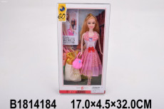 Кукла модельная с аксессаурами и запаснымыи платьями, в/к17*4.5*32 см