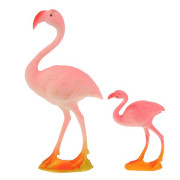 Набор птиц Фламинго и цапля, в ассорт. в пак. с хедером в кор.2*36шт