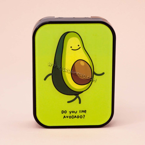 Контейнер для линз "Do you like avocado", square