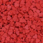 Добавка для слаймов - Посыпка фимо 15 г - Сердечки красные 1 см