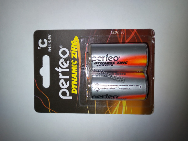 Батарейки Perfeo R14 Dynamic Zinc 2BL (солевые)
