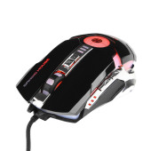 Мышь Gembird MG-530, игровая, проводная, 7 кнопок, подсветка, 3200 dpi, USB, чёрная 2019326