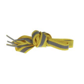 Шнурки с плоск сечением со светоотраж полосой 10мм 70см (пара) жёлт 1859399