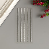 Декоративные наклейки "Жемчуг" 0,3 мм, 175  шт, серебро 5005532