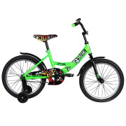 Велосипед 18'' ROADIE сталь с боковыми колесами (зеленый) барабанный