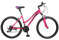 Велосипед 26'' * 17'' Круиз 543 сталь 21 ск. (розовый) V-brake