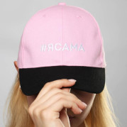 Кепка " #ЯСАМА" женская розовая+черный козырек   3855849