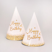 Набор бумажной посуды "Happy Birthday" (6 тарелок , 1 гирлянда , 6 стаканов, 6 колп.) 4484808