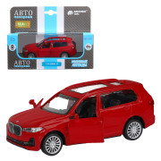 Машинка металл., 1:44, BMW X7, красный металлик, откр. двери, в/к 17,5*12,5*6,5 см