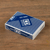 Игральные карты "PokerGo" для покера, 54 шт. в колоде, синяя рубашка, jumbo index   4197580