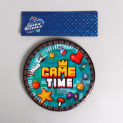 Тарелка бумажная Game Time, набор 6 шт, 18 см 7307545