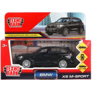 Машина металл bmw X5 M-SPORT 12 см, двери, багаж, черн, кор. Технопарк в кор.2*36шт