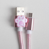 Набор кабель USB + штекер "Котозаряд", LCC-15, 14,1 х 17,1 см   4625722