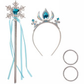 Набор карнавальный "Очаровательная зима"  (ободок,палочка, браслет), микс цветов